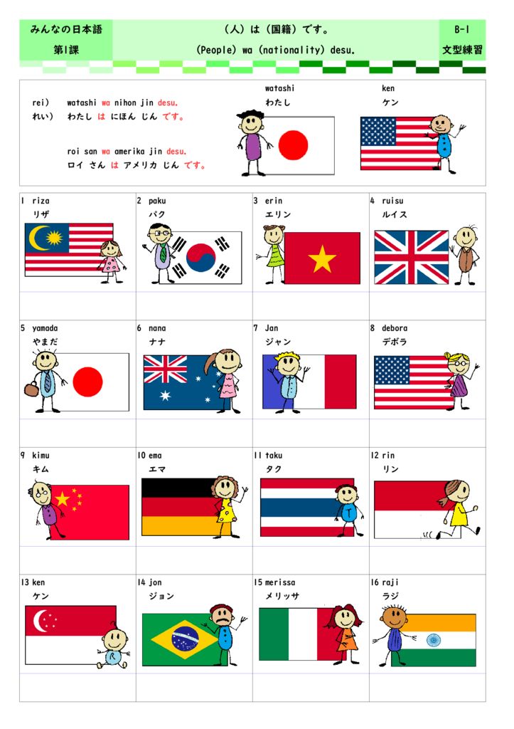 みんなの日本語 第1課の教え方 日本語教師 ただいま作業中