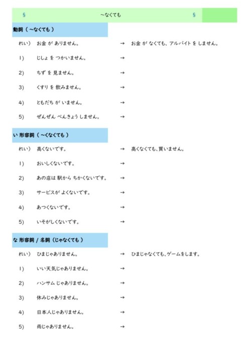日本語文法の教材「逆接を表す(~ても/~でも)」の教材 | 日本語あれこれ